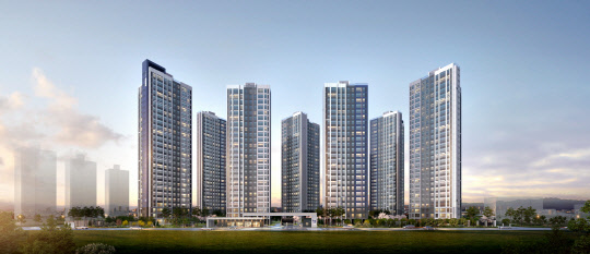 음성 동문 디 이스트 아파트 투시도. <동문건설 제공>